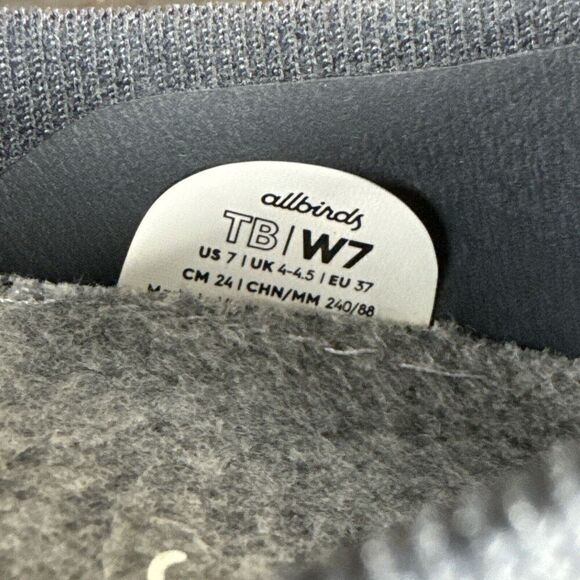 Allbirds Women's Size US 7 Tree Breezers Slip On Ballet Dark Gray Comfort Flats - Picture 11 of 11